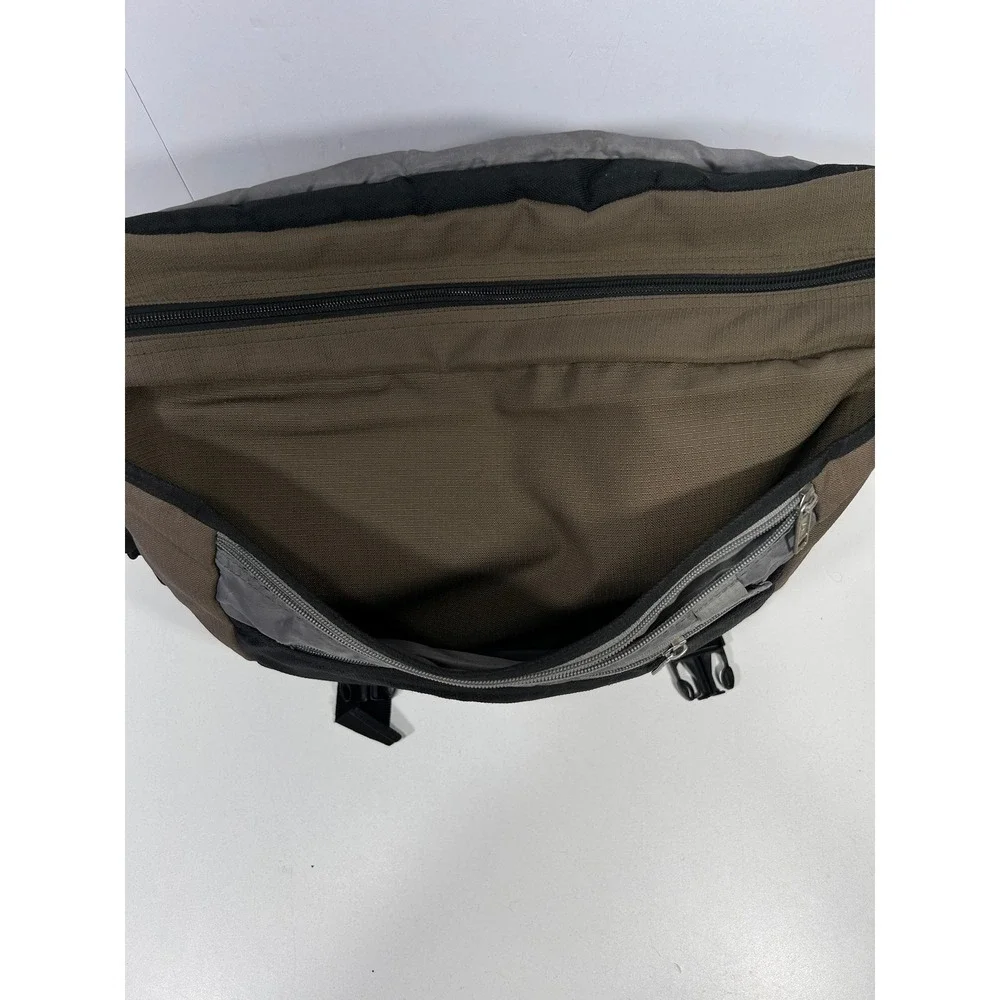 Samsonite Messenger Bag Brown Black Canvas Laptop Shoulder Travel Work Bag